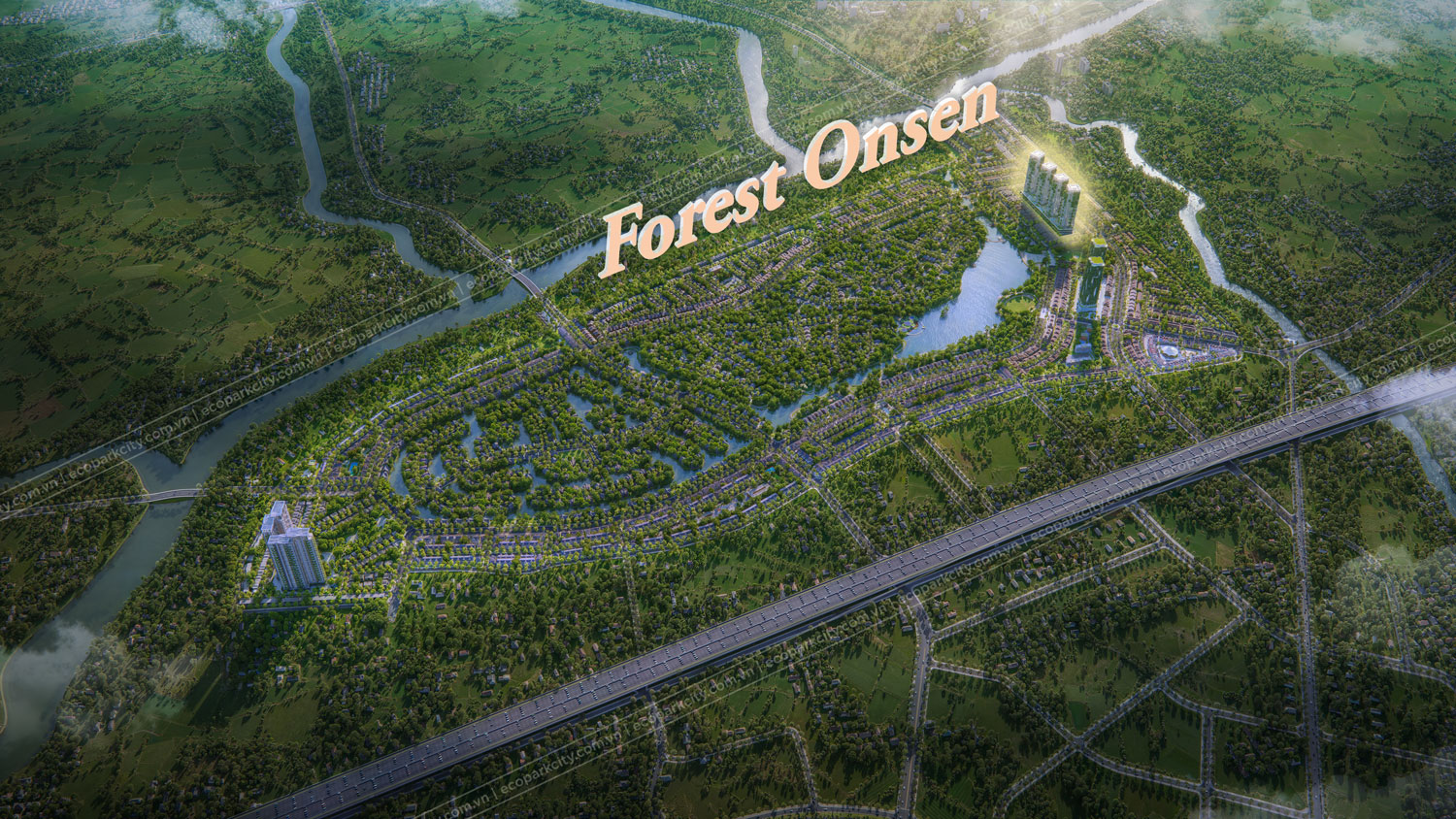 Vi tri Forest Onsen