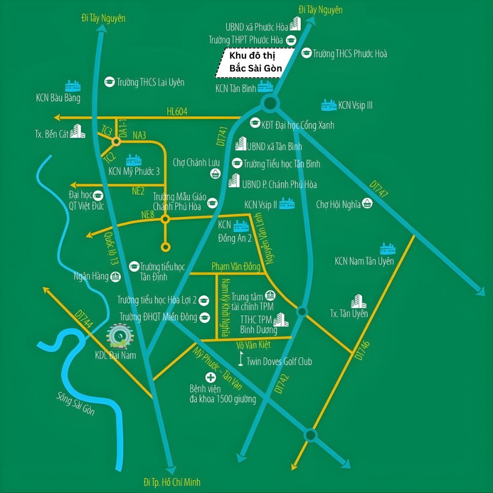 vi tri khu do thi bac sai gon