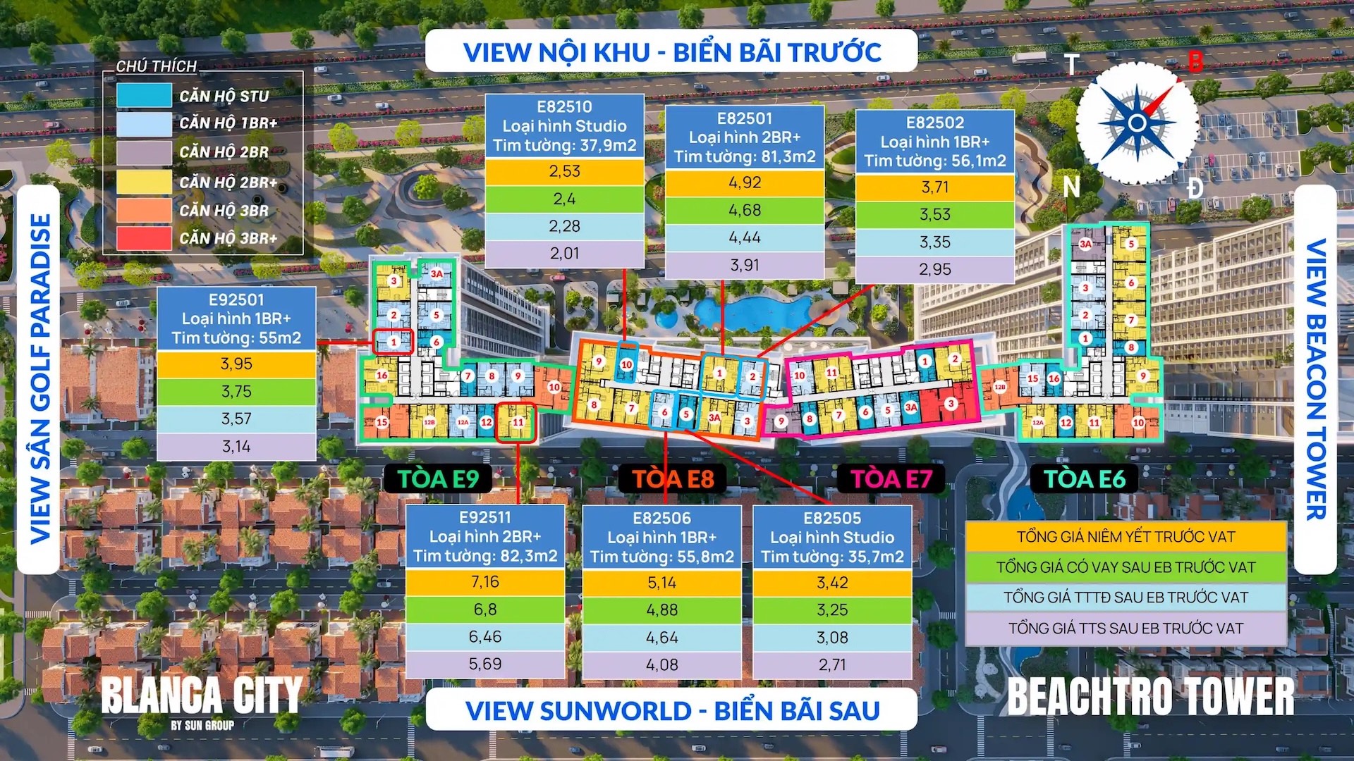 gia can ho beachtro tower blanca city vung tau