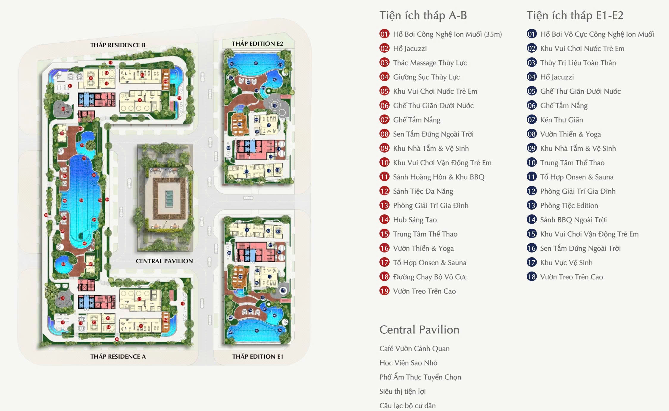 mat bang tong the tien ich sarene residence commercial complex